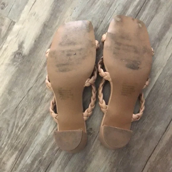 Kensie braided blush/nude heels​​ - Picture 5 of 5